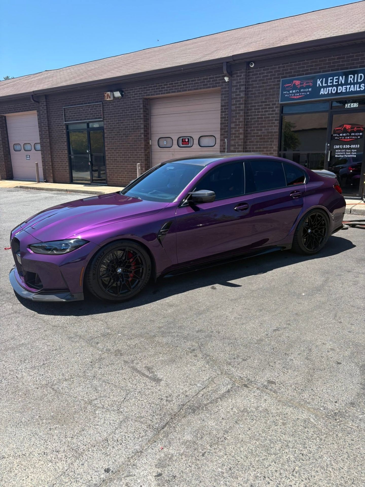 BMW M3 hand-washed at Kleen Ride Waldorf
